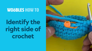 How to identify the right and wrong side of crochet