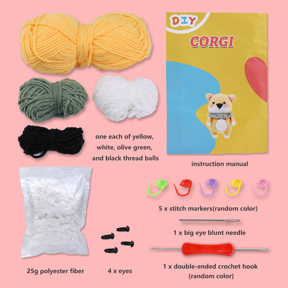 Cute Corgi Handmade Knitting Kit