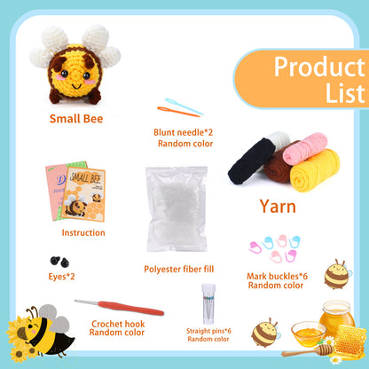 Little Bee Doll Pendant Handmade Knitting Material Kit