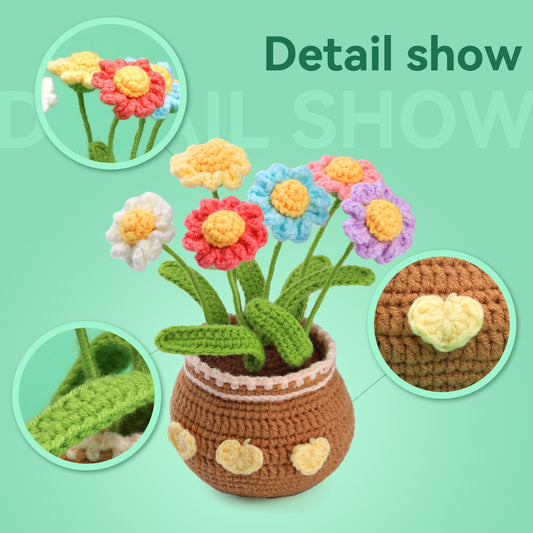 Large Potted Plant DIY Handmade Weaving Material Kit