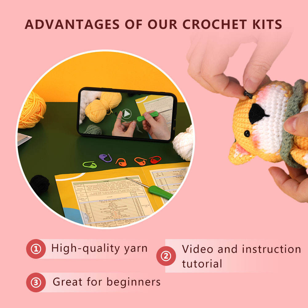 Cute Corgi Handmade Knitting Kit