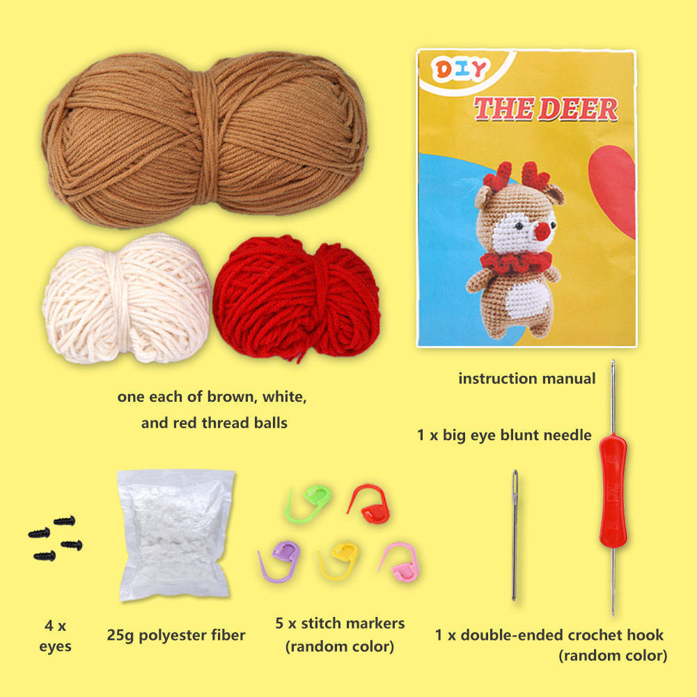 Fawn Doll Hand Knitting Kit