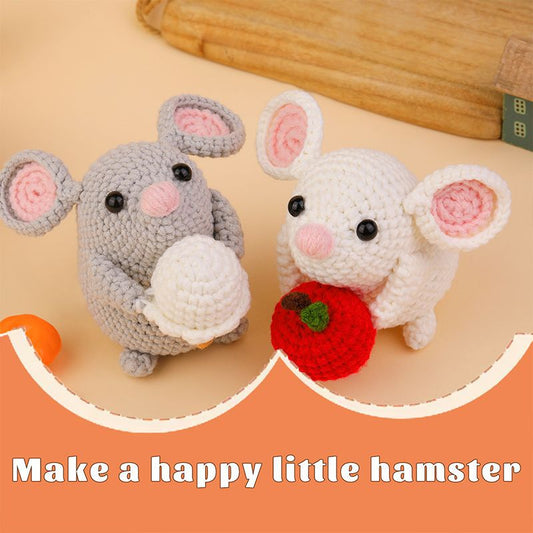 Two Cute Mouse Doll Hand Knitting Kit